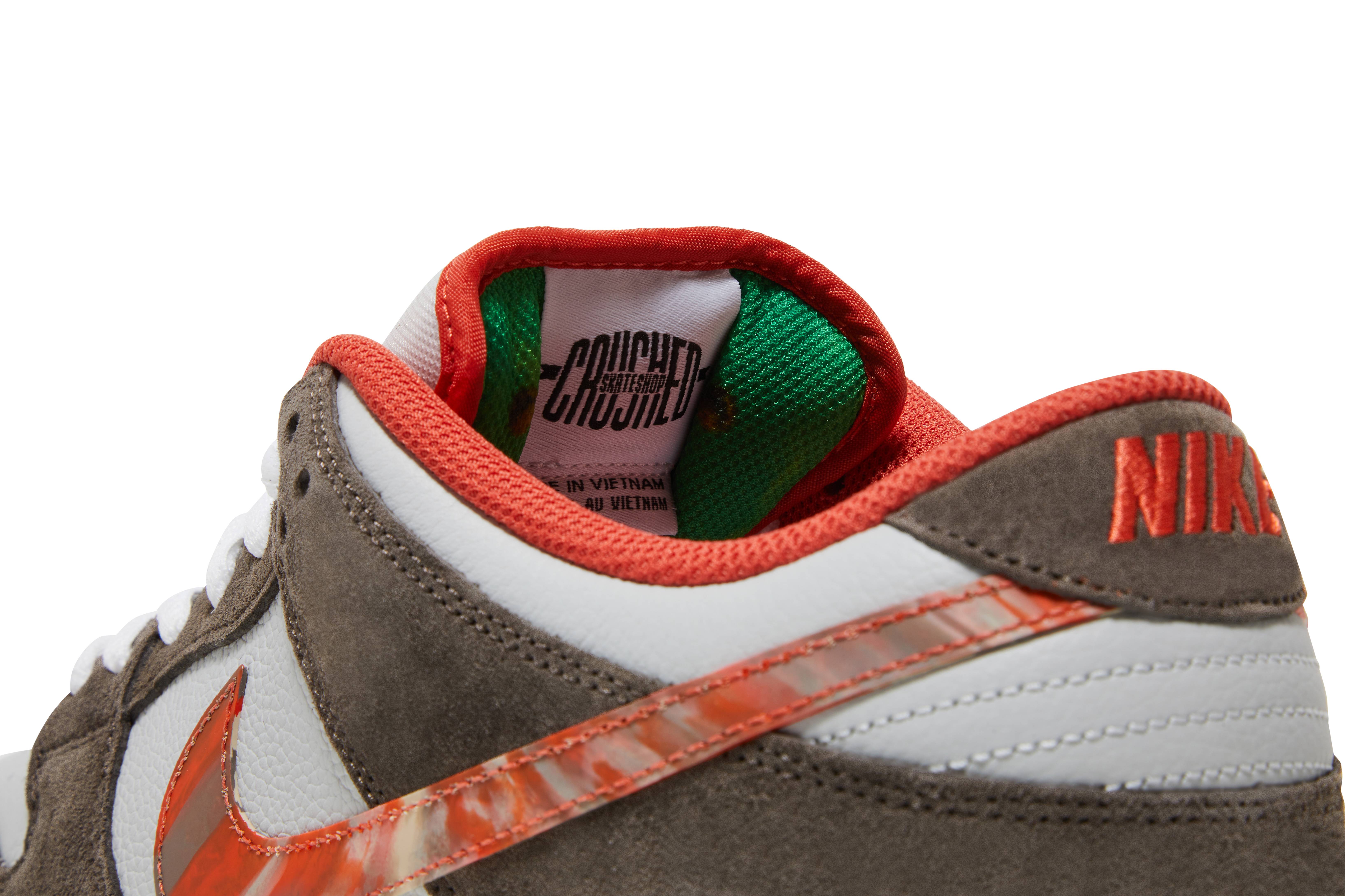 Crushed Skate Shop x Nike SB Dunk Low QS ‘Olive Grey/Mantra Orange’ DH7782-001