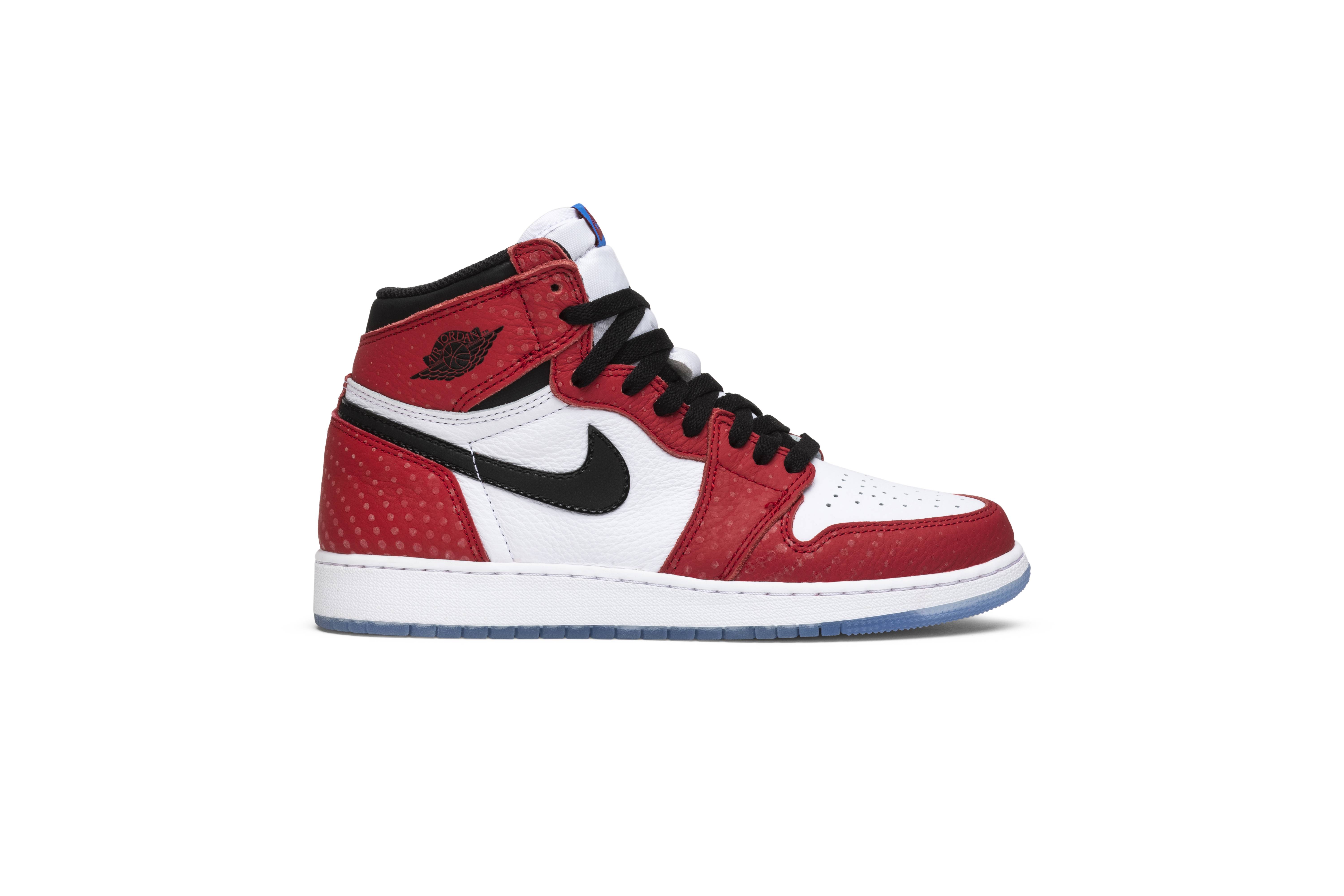 (Grade School) Air Jordan 1 Retro High ‘Spider-Man Origin Story’ 575441-602