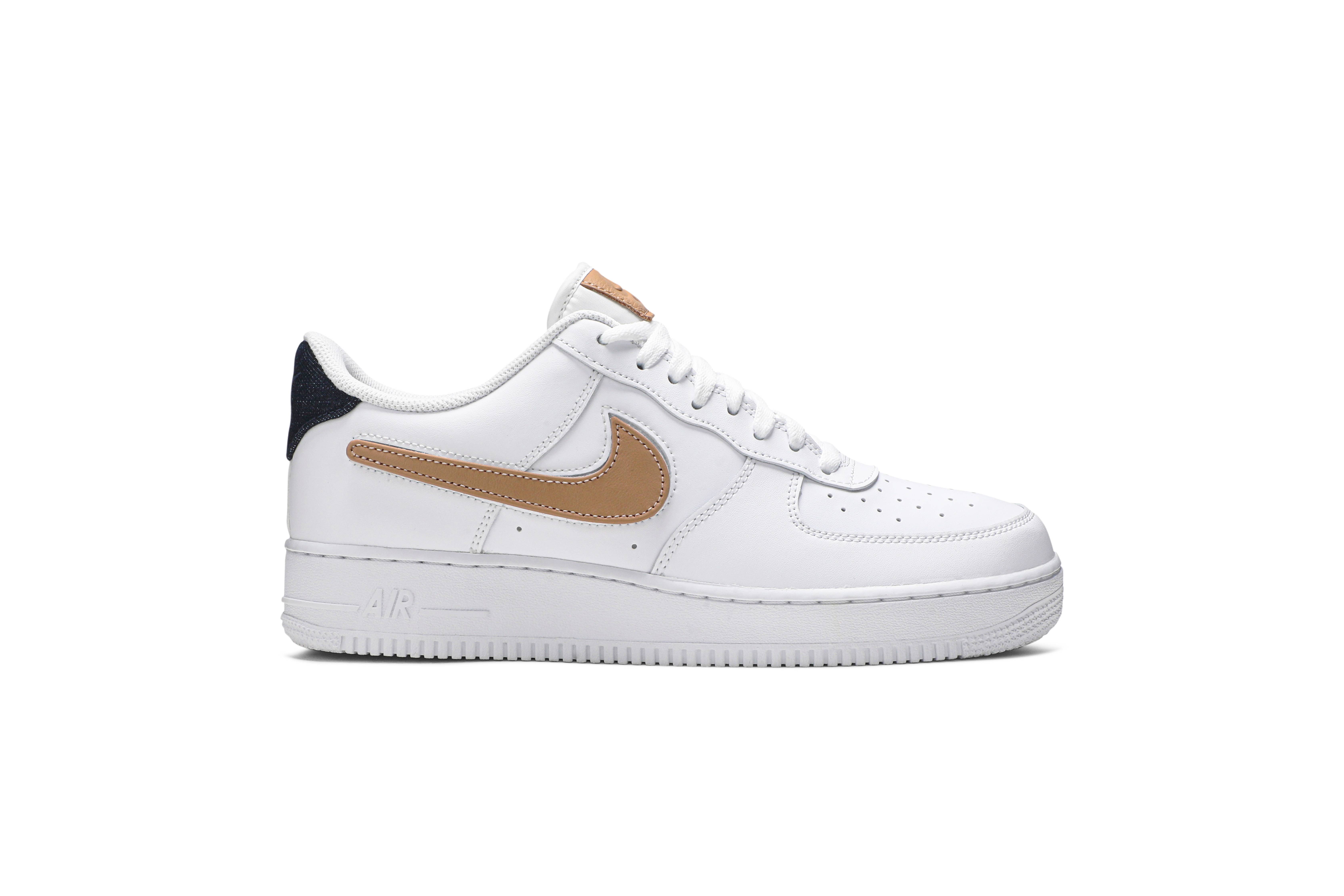 Nike Air Force 1 Low ’07 LV8 ‘Removable Swoosh – White Vachetta Tan’ CT2253-100