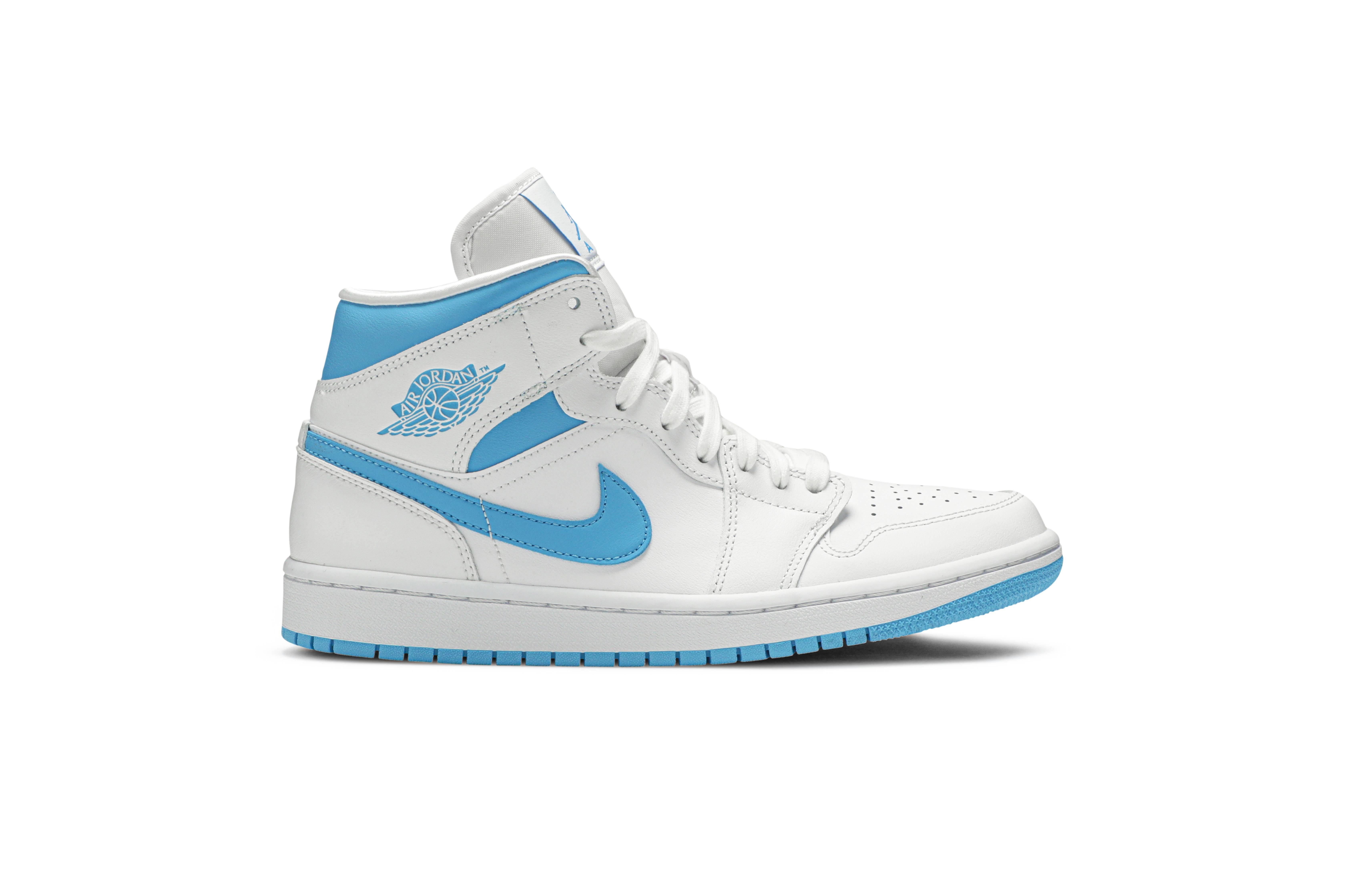 (Women) Air Jordan 1 Mid ‘UNC’ BQ6472-114