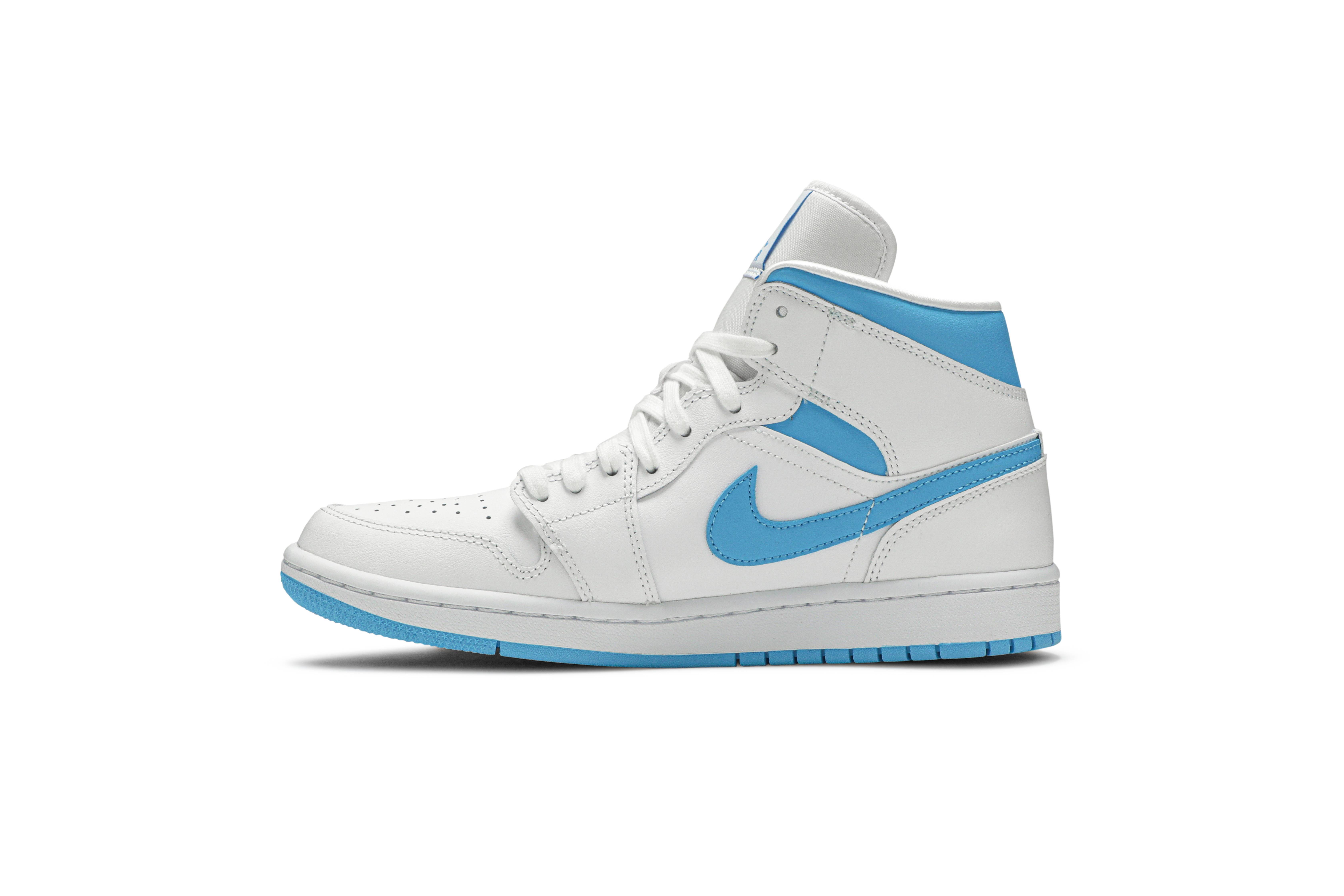 (Women) Air Jordan 1 Mid ‘UNC’ BQ6472-114