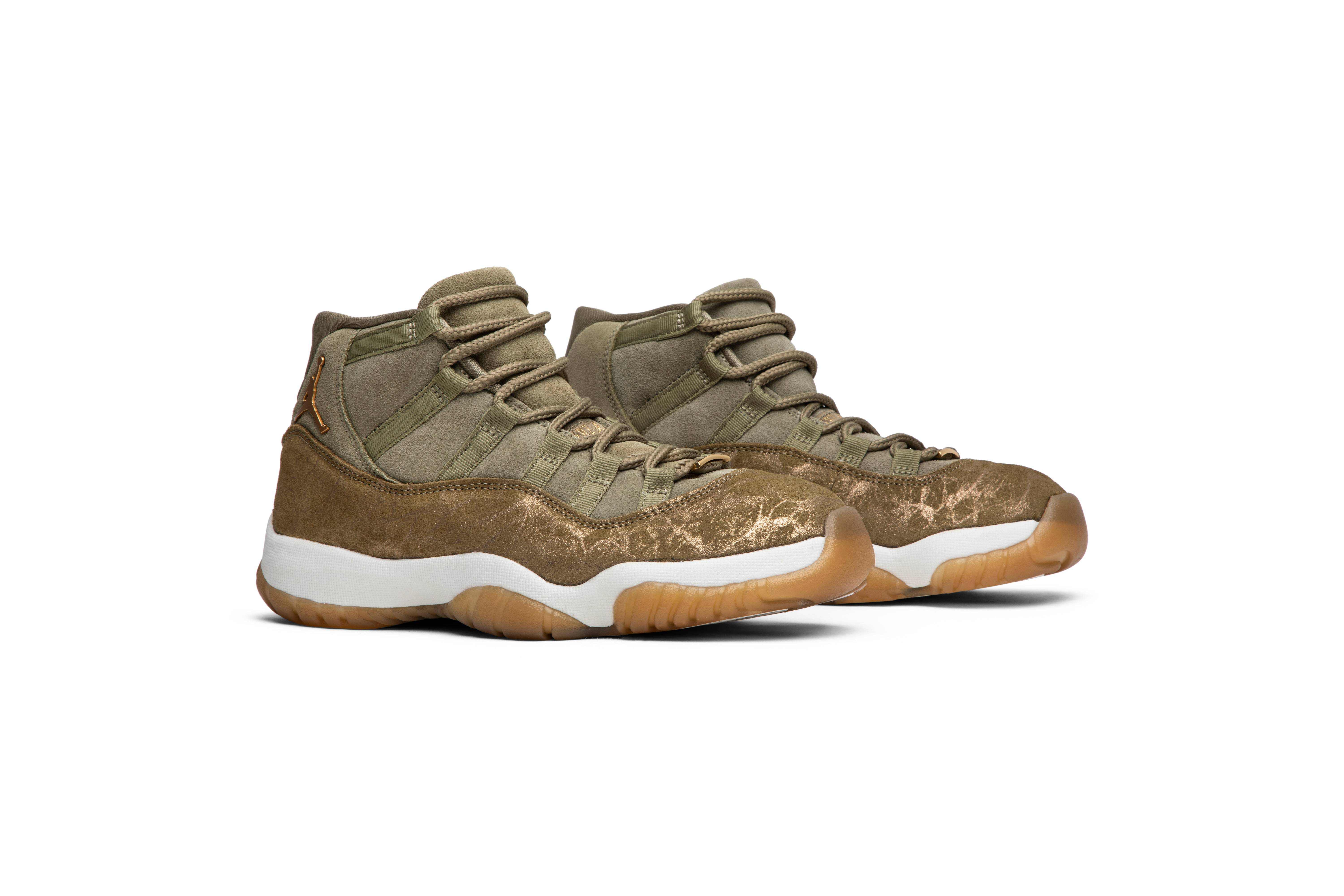 (Women) Air Jordan 11 Retro ‘Olive Lux’ AR0715-200